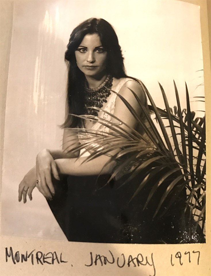 Portrait of Denise McCann in Montreal in January 1977