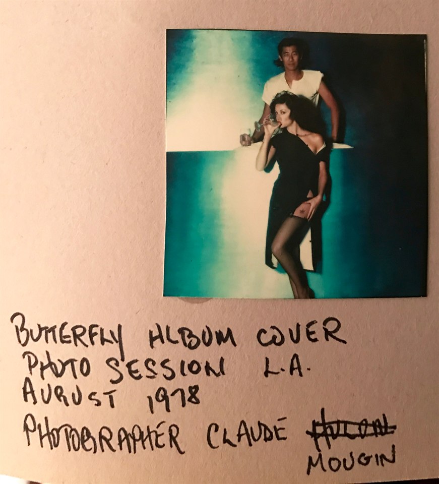 Tattoo Man album cover portrait session contact sheet from Los Angeles in August 1978