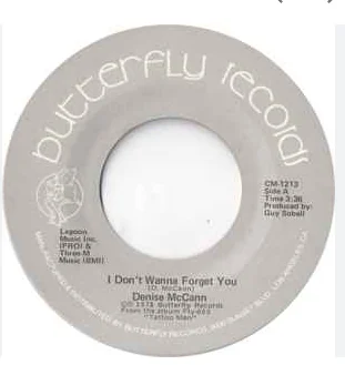 I Don't Wanna Forget You Butterfly CM-1213 label