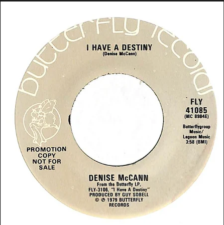I Have A Destiny Butterfly promo label
