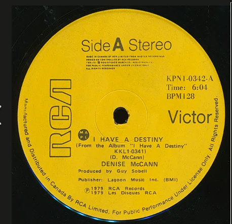 I Have A Destiny RCA Victor Side A label