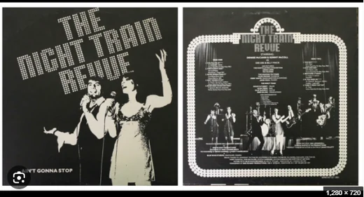 The Night Train Revue front and back reference