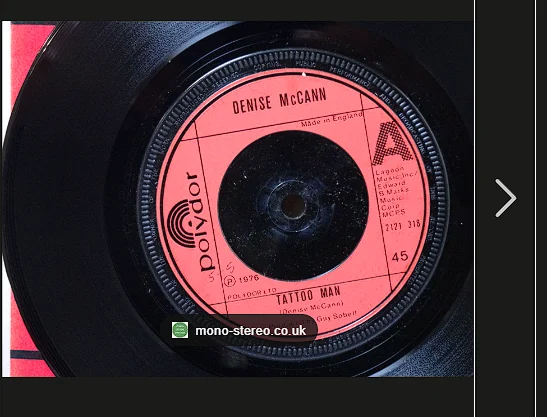 Tattoo Man Polydor 45 label