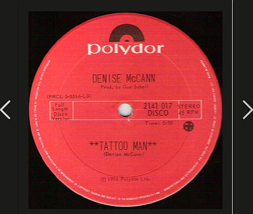Tattoo Man Polydor full length label